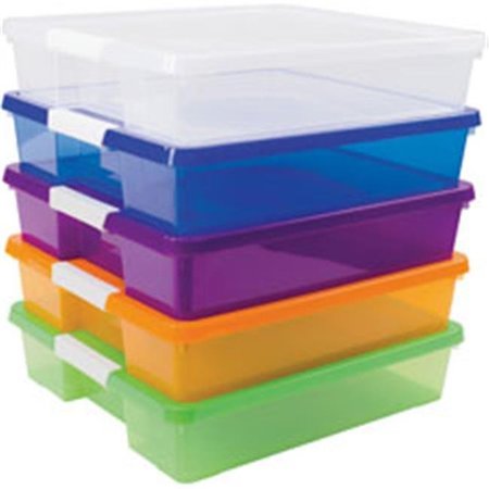 STOREX INDUSTRIES Storex Industries STX63202U05C Stackable Craft Box - Assorted Bright STX63202U05C